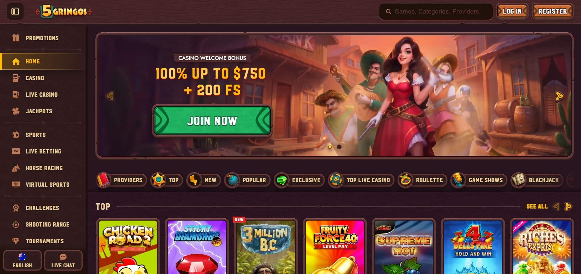 5gringos casino Australia